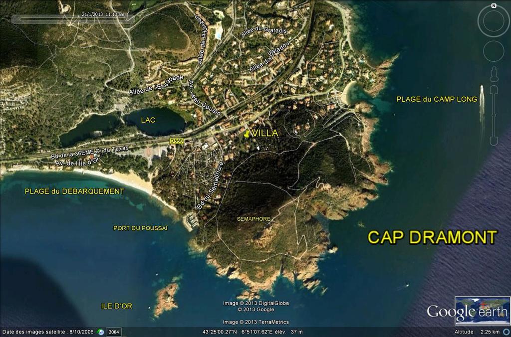 Villa Cap Dramont Saint-Raphaël Exterior foto
